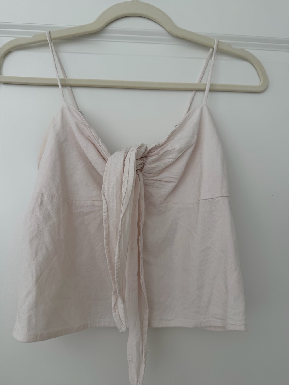 Brandy Melville for John Galt Ivory Tie-Front Camisole